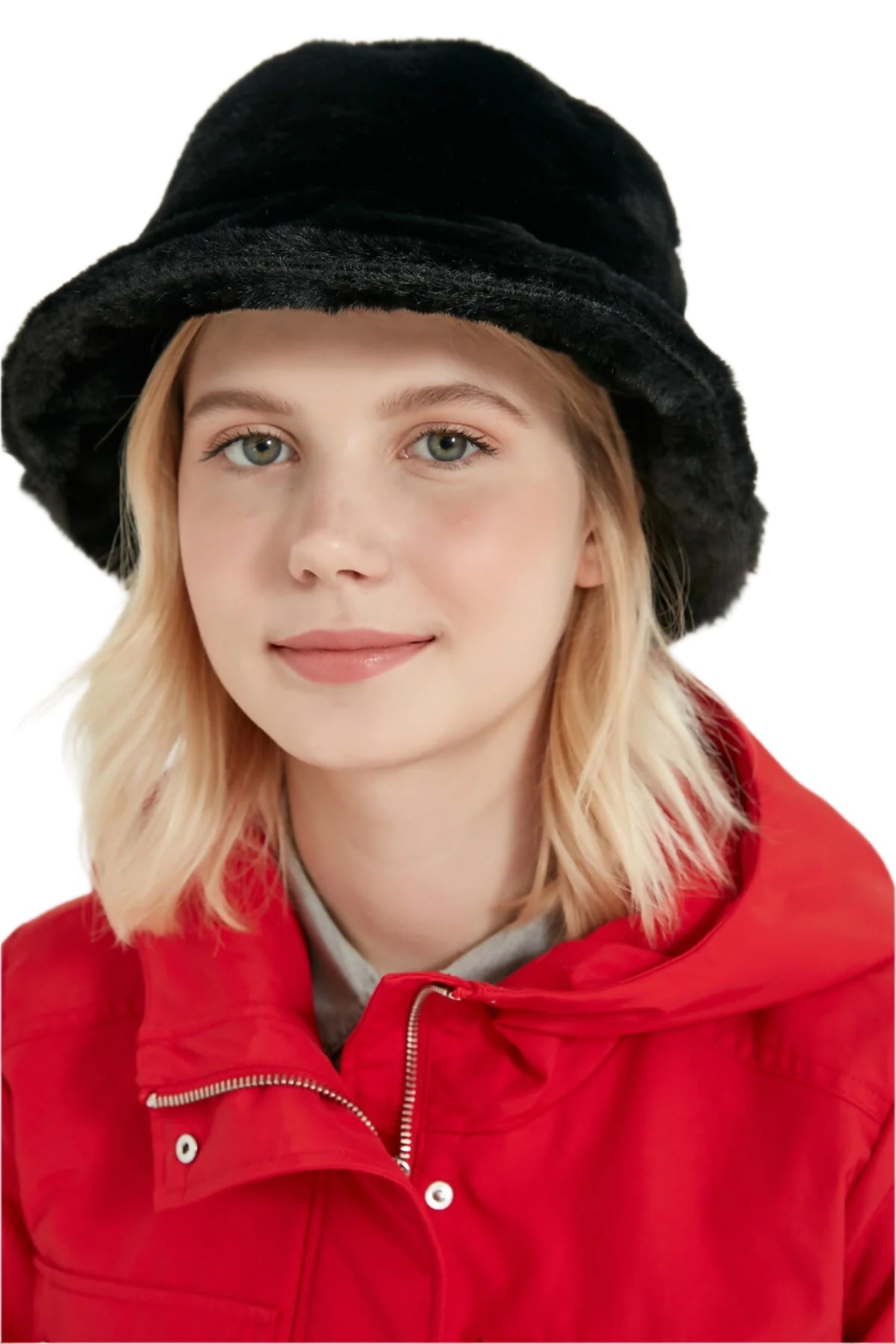 Fuzzy, Plush Bucket Hat for Youth and Teens - Great for Fall & Winter - Wear Sierra