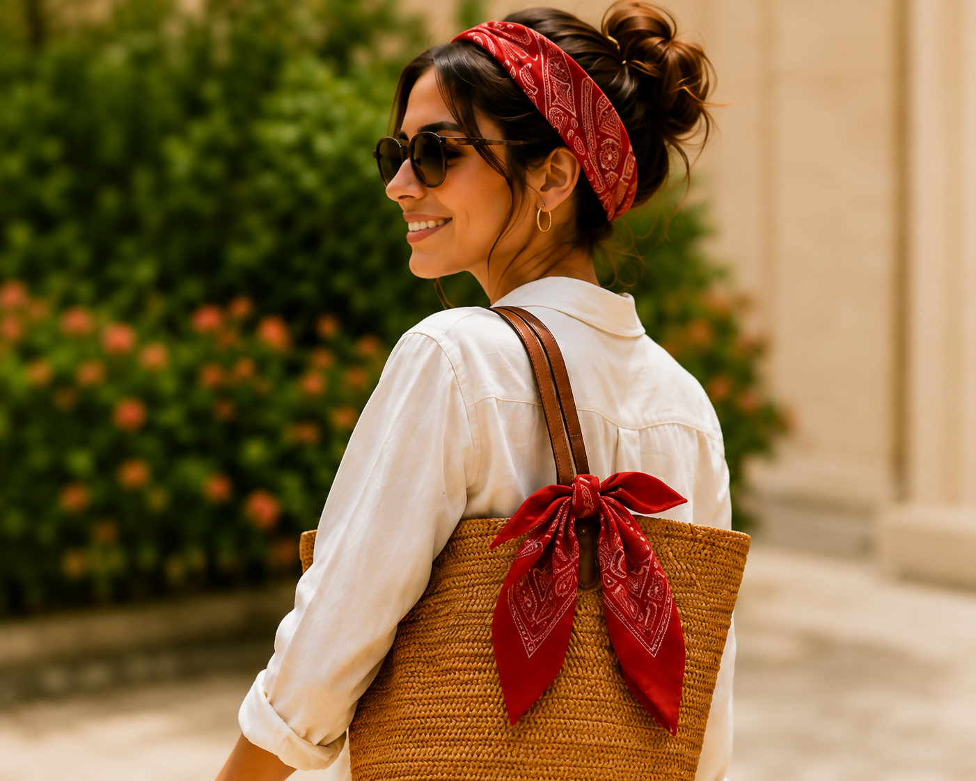 Marezze Timeless Cotton Scarf Collection – 4-Piece Paisley Accessories Set