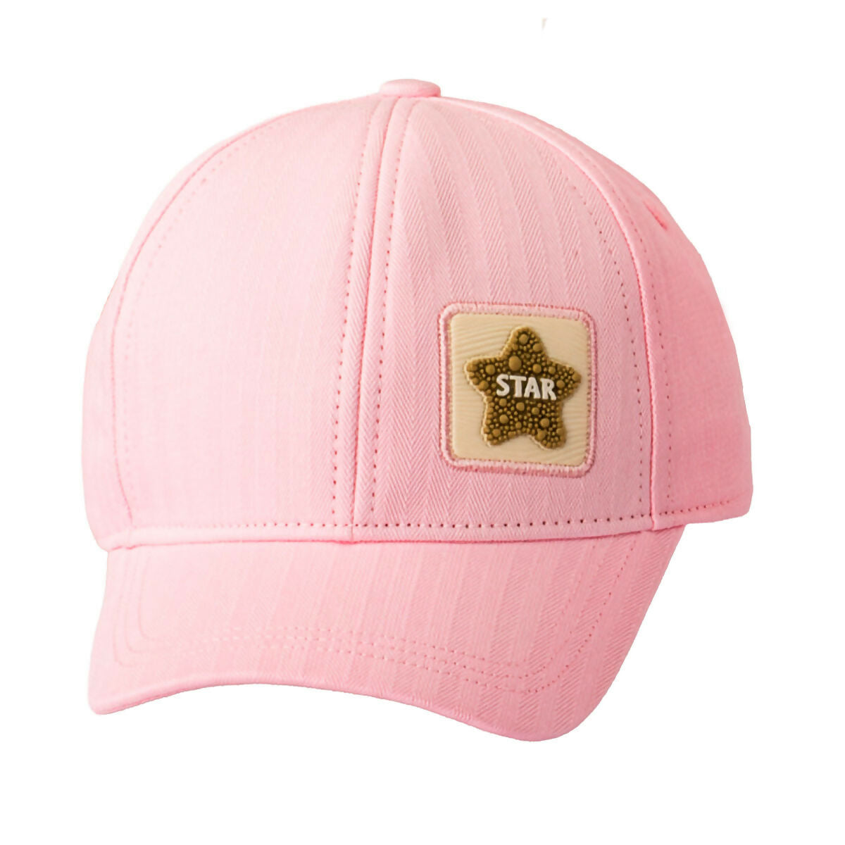 Girls Star Front Patch Cap for Summer, Fits Ages 5 Years to 8 Years