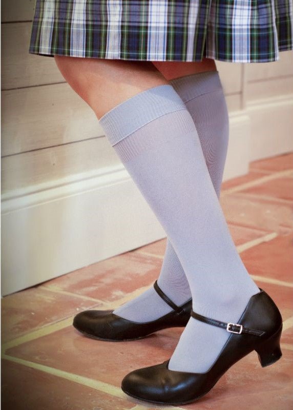 Girl's Uniform Knee High Socks & Women's Flat Knit Opaque Knee High Socks 3-Pair Packs - Wear Sierra