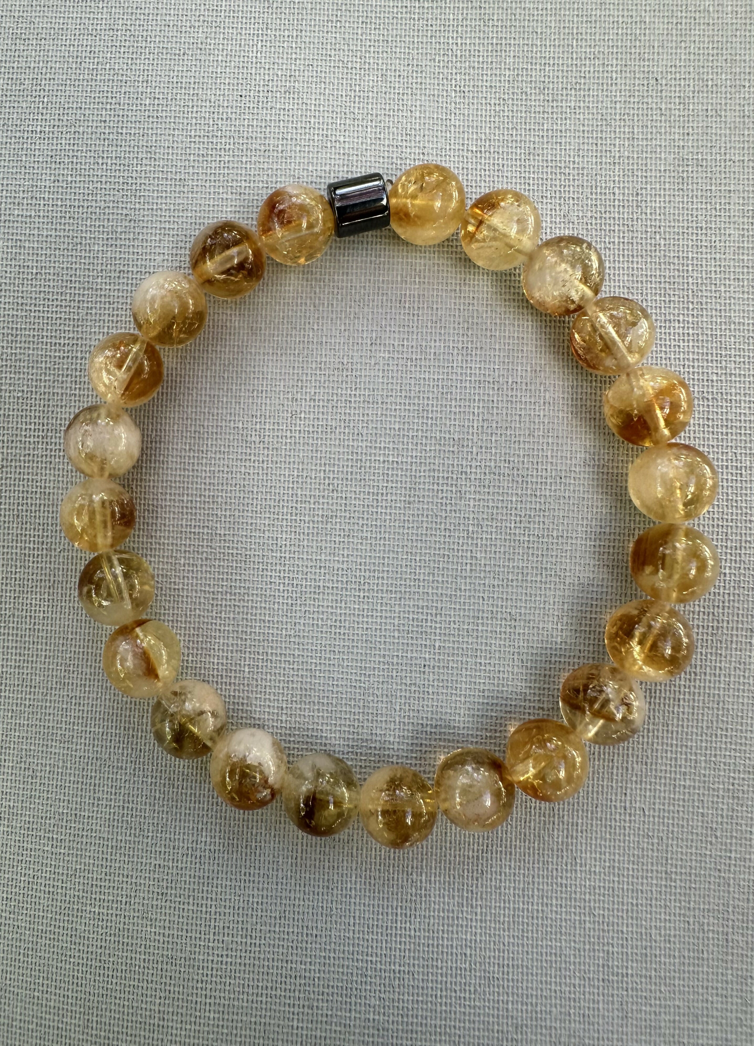 Citrine Natural Stone Bracelet with Matching Necklace
