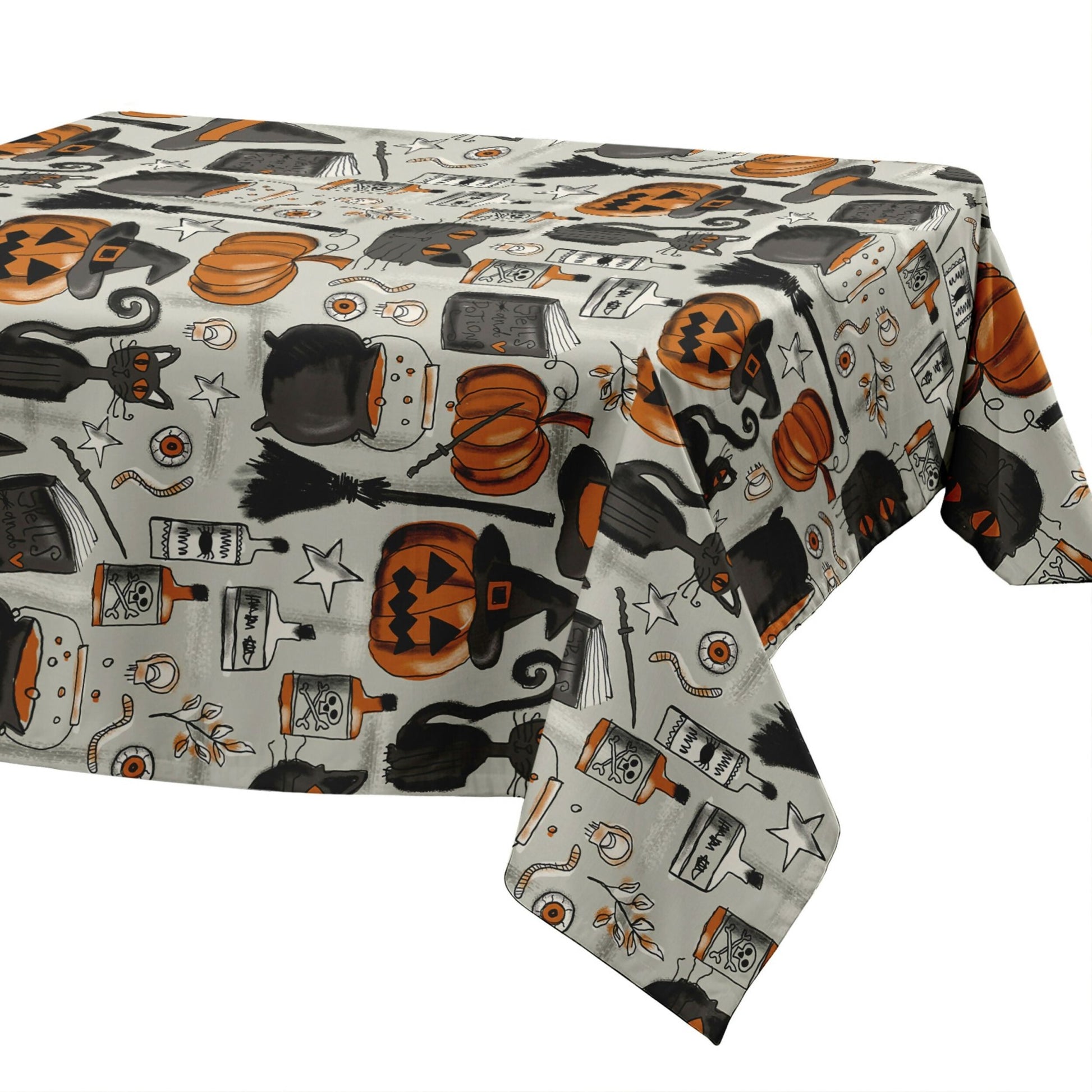 Halloween Tablecloth – Stain Resistant Fabric, Wrinkle-Free Table Cover for Dining Room or Kitchen Decor - Wear Sierra