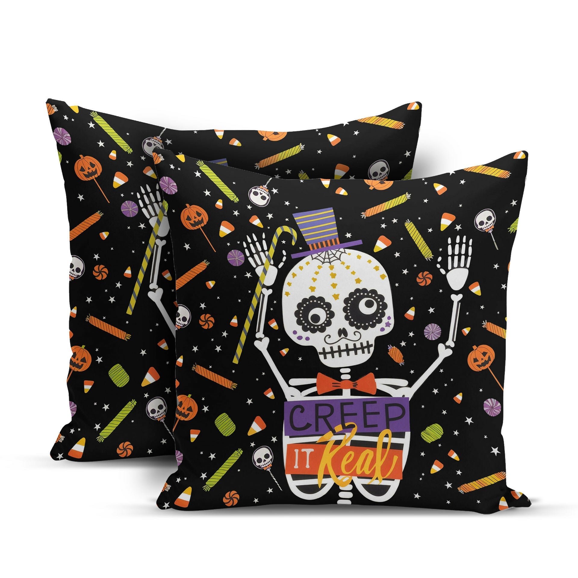 Halloween Themed Pillow Covers – Holiday Dining or Living Room Decoration - Wear Sierra