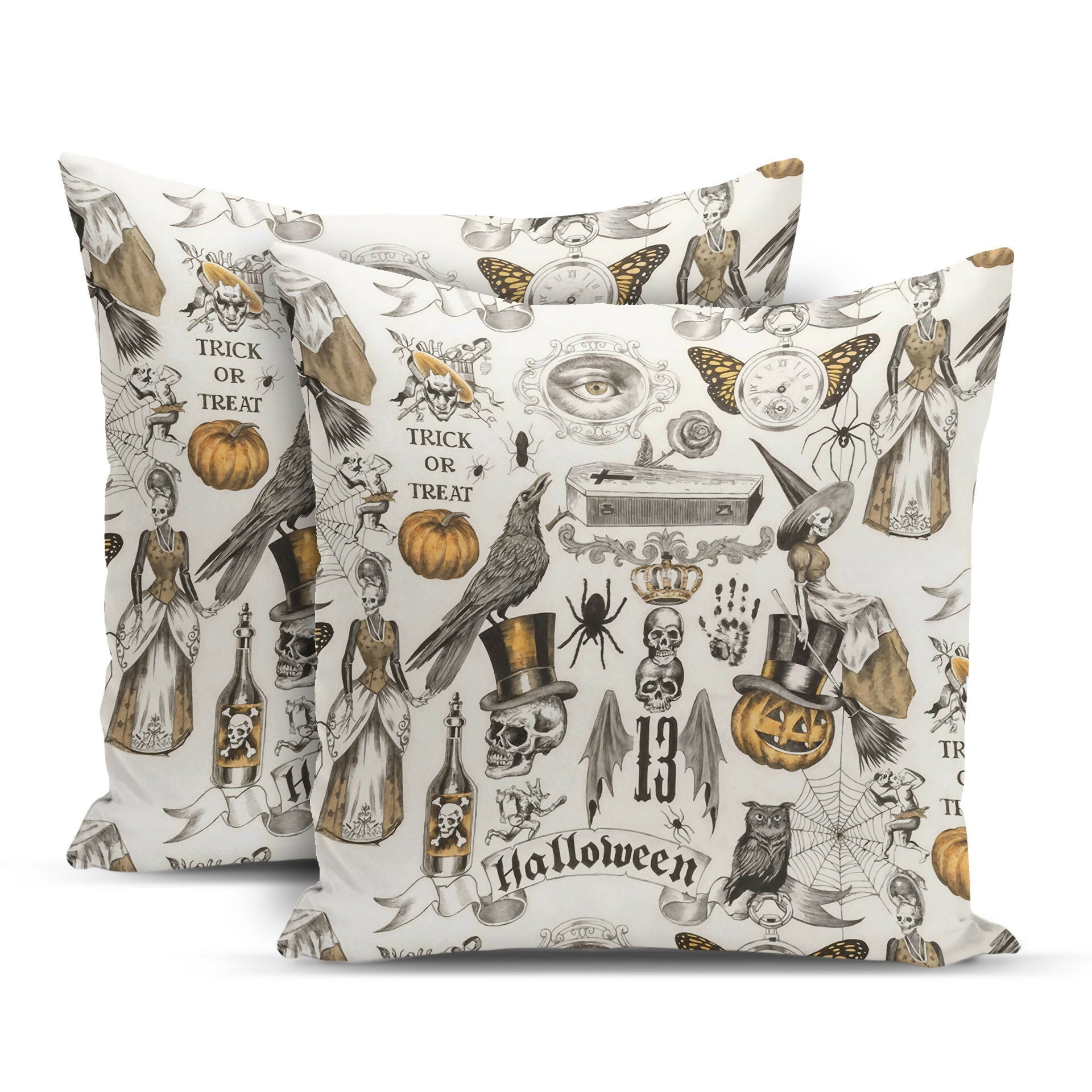 Halloween Themed Pillow Covers – Holiday Dining or Living Room Decoration - Wear Sierra