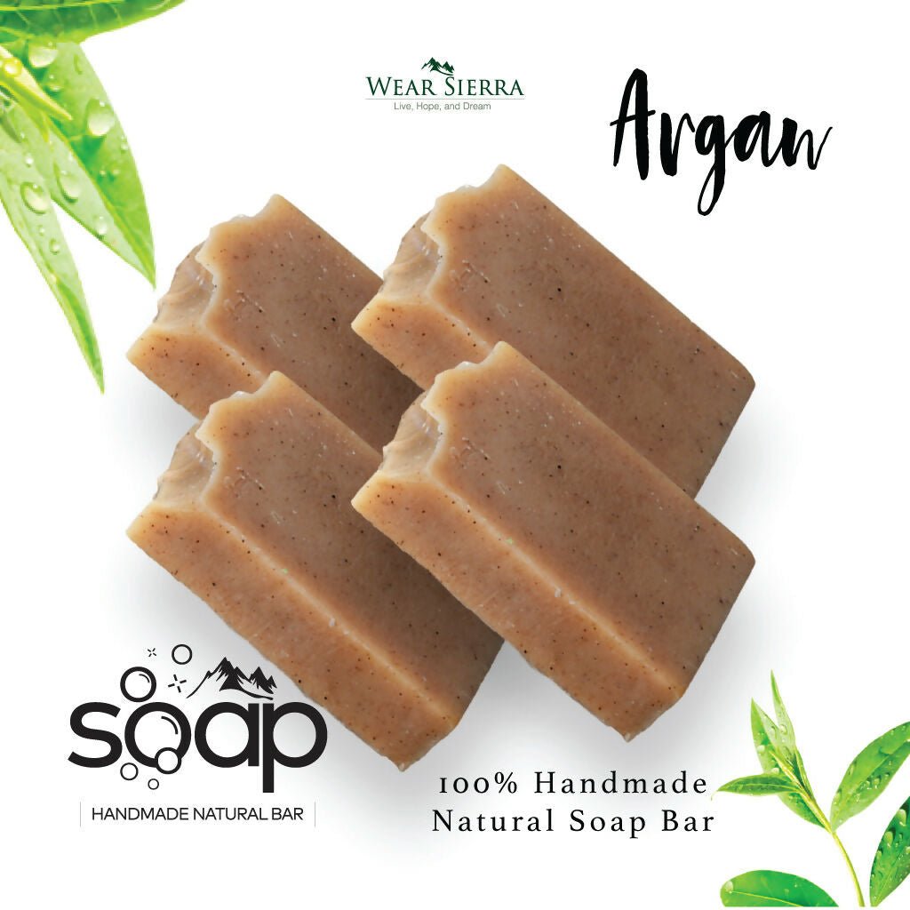 Handmade Natural Argan Bar Soap Pack Of 2, Beauty Bar, Gift For Her - Wear Sierra