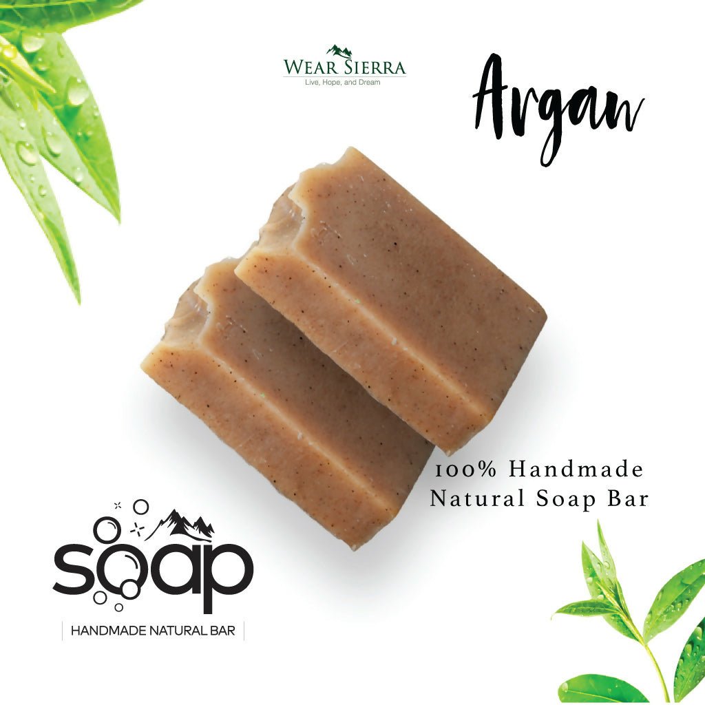 Handmade Natural Argan Bar Soap Pack Of 2, Beauty Bar, Gift For Her - Wear Sierra