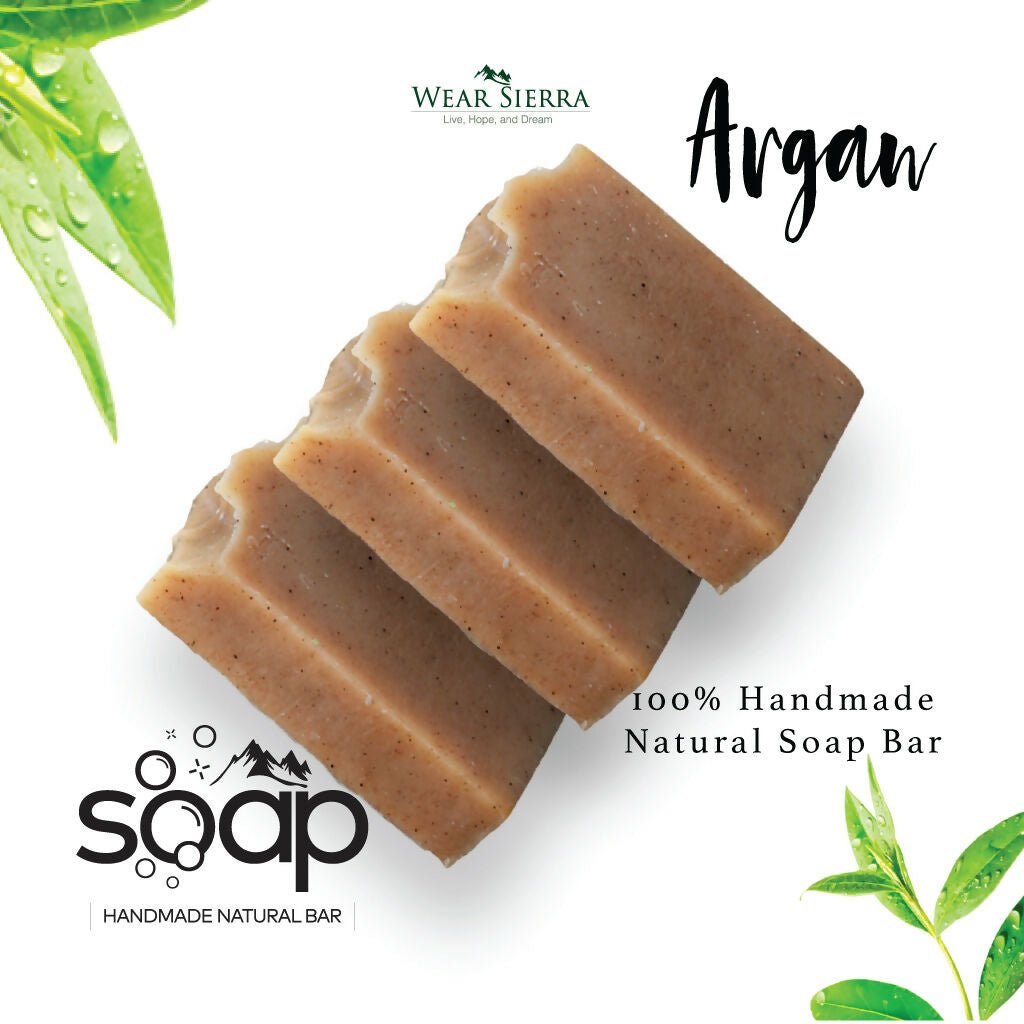 Handmade Natural Argan Bar Soap Pack Of 2, Beauty Bar, Gift For Her - Wear Sierra