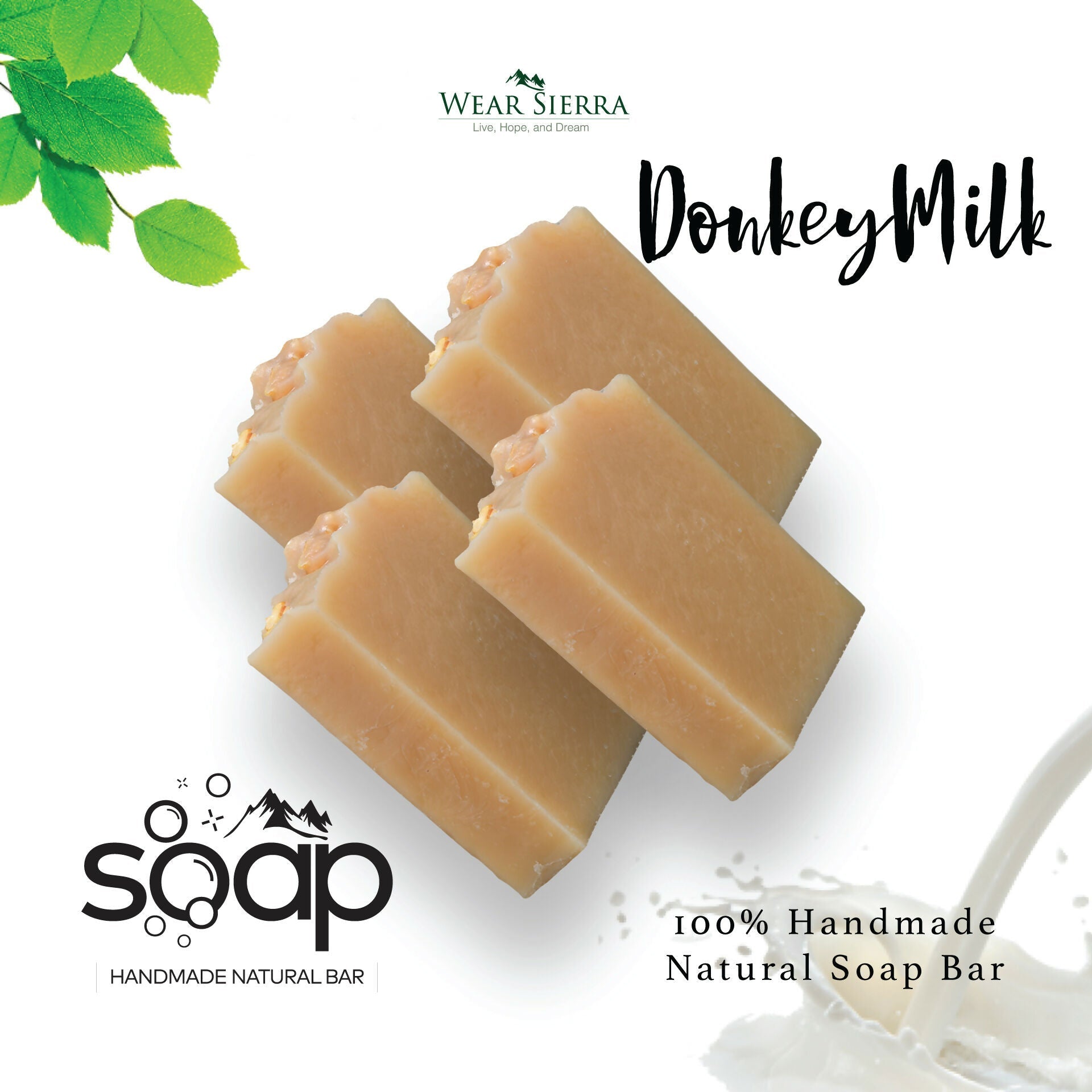 Handmade, Natural Nourishing Donkey Milk Bar Soap Pack Of 2, Beauty Bar, Gift For Her - Wear Sierra