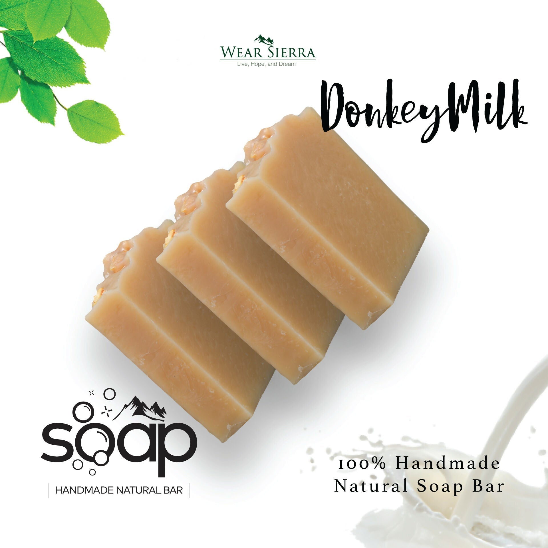 Handmade, Natural Nourishing Donkey Milk Bar Soap Pack Of 2, Beauty Bar, Gift For Her - Wear Sierra