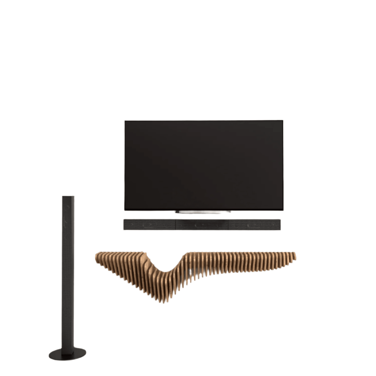 Home Decor Floating Wall Shelf Unit Room Shelf - Geometric Shelf for Home or Office 48" Shelf - Wear Sierra