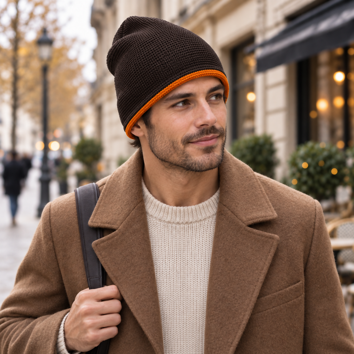 Unisex 2-in-1 Reversible Knit Beanie