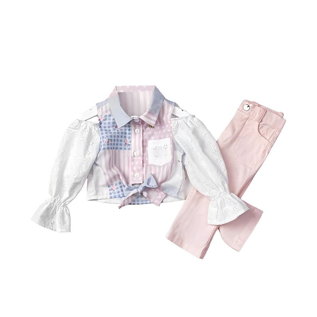 Infant and Toddler Girls' Shirt and Pants 2-Piece Outfit Great for Spring and Summer - Wear Sierra