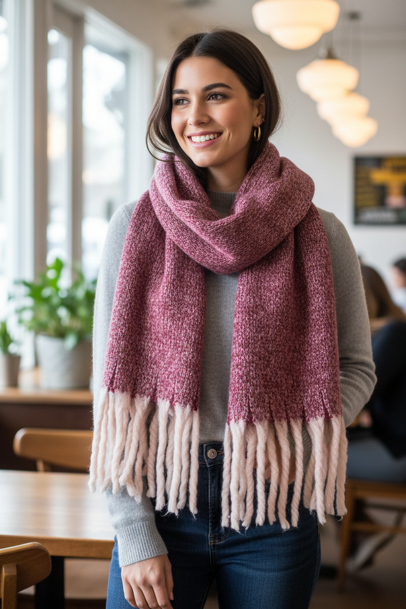 Italian Design Oversized Scarf - Soft and Beautiful Winter Wear