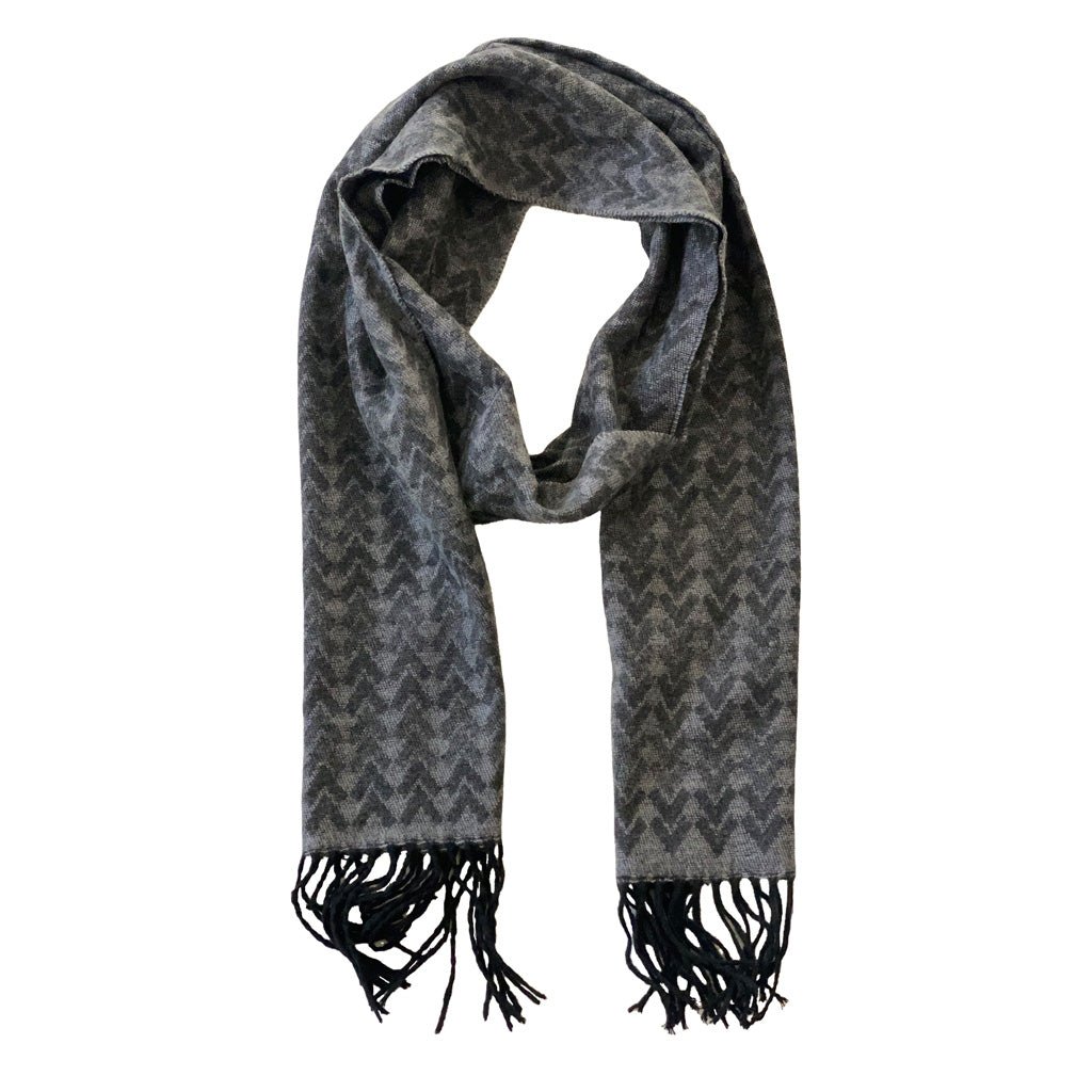 Italian Inspired Scarf for Men Double-Sided Classic Herringbone Pattern Perfect for Gifting! - Wear Sierra