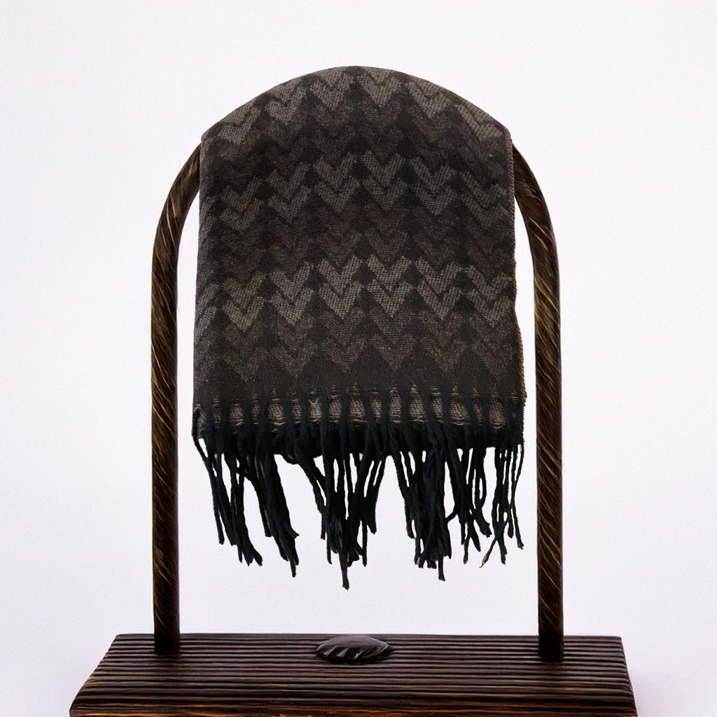 Italian Inspired Scarf for Men Double-Sided Classic Herringbone Pattern Perfect for Gifting! - Wear Sierra