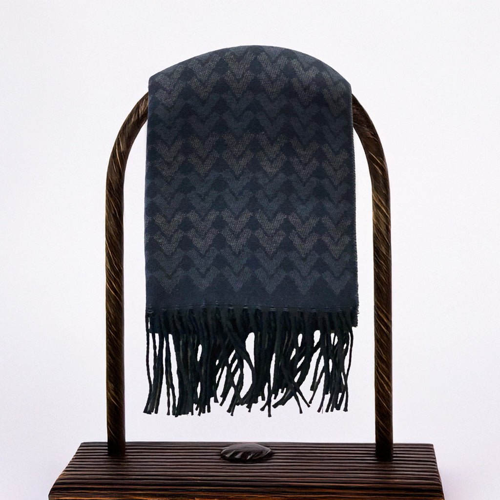 Italian Inspired Scarf for Men Double-Sided Classic Herringbone Pattern Perfect for Gifting! - Wear Sierra