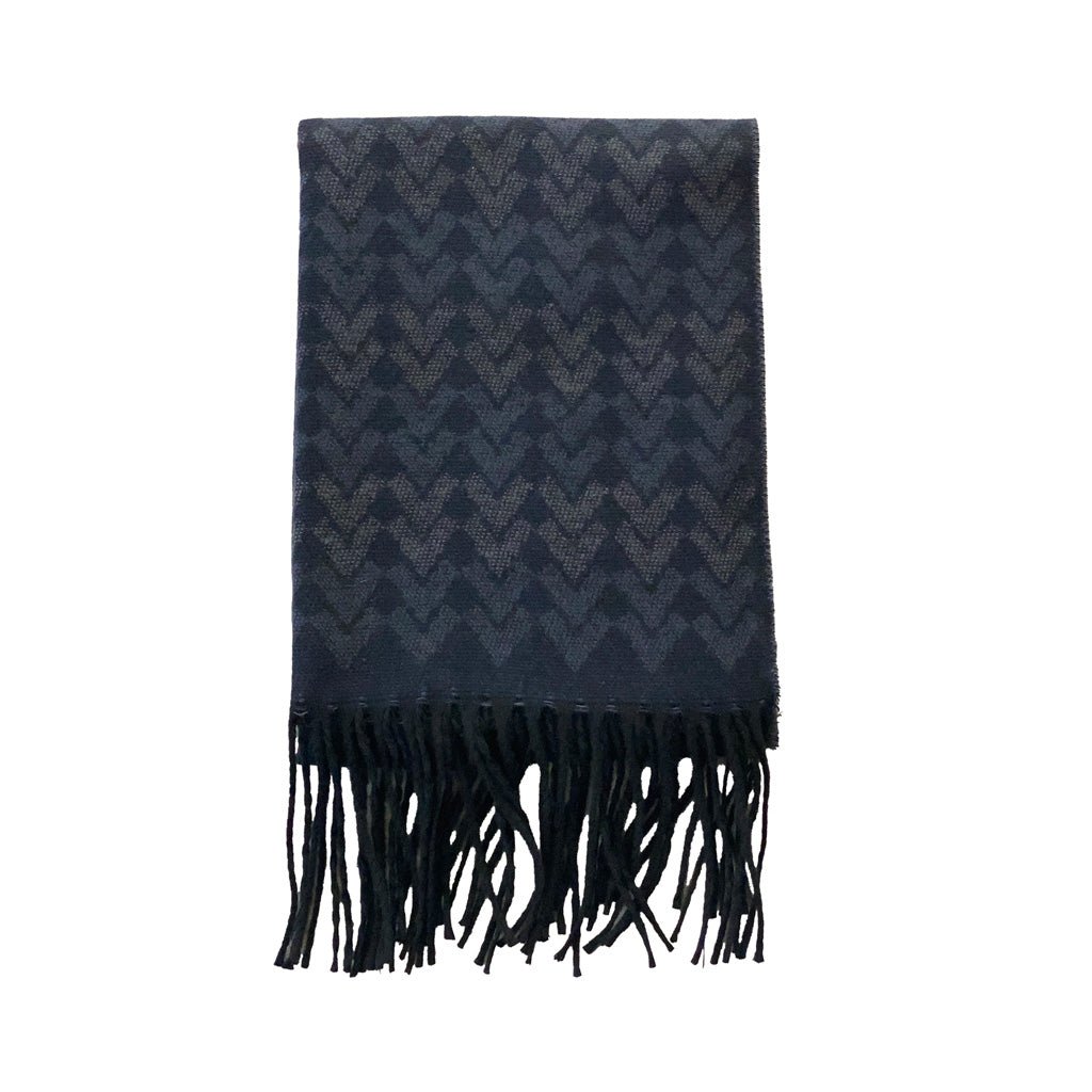 Italian Inspired Scarf for Men Double-Sided Classic Herringbone Pattern Perfect for Gifting! - Wear Sierra
