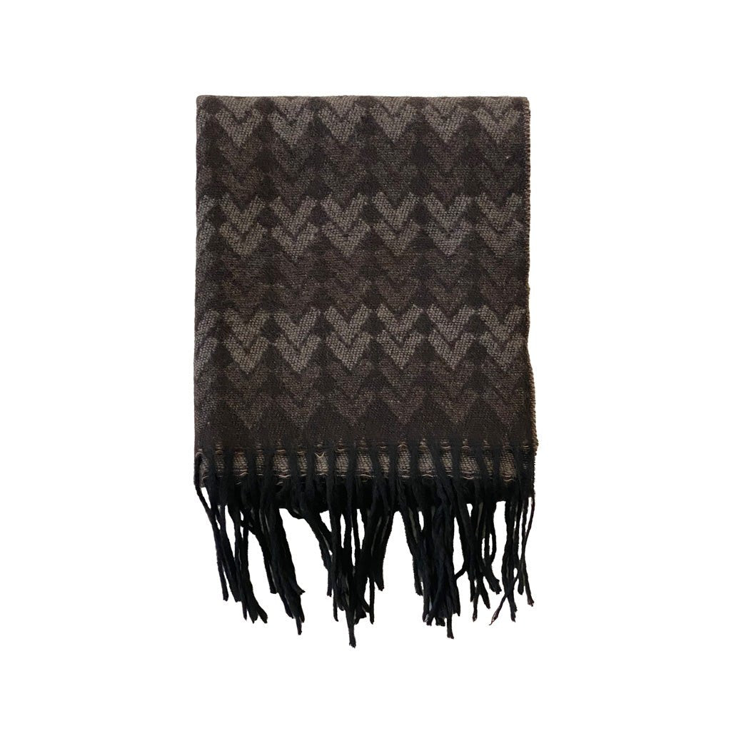 Italian Inspired Scarf for Men Double-Sided Classic Herringbone Pattern Perfect for Gifting! - Wear Sierra