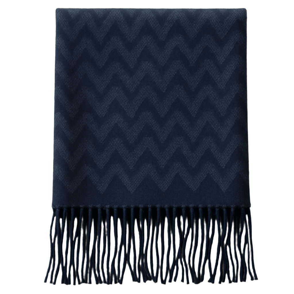 Italian Inspired Scarf for Men Double-Sided Classic Herringbone Pattern Perfect for Gifting! - Wear Sierra