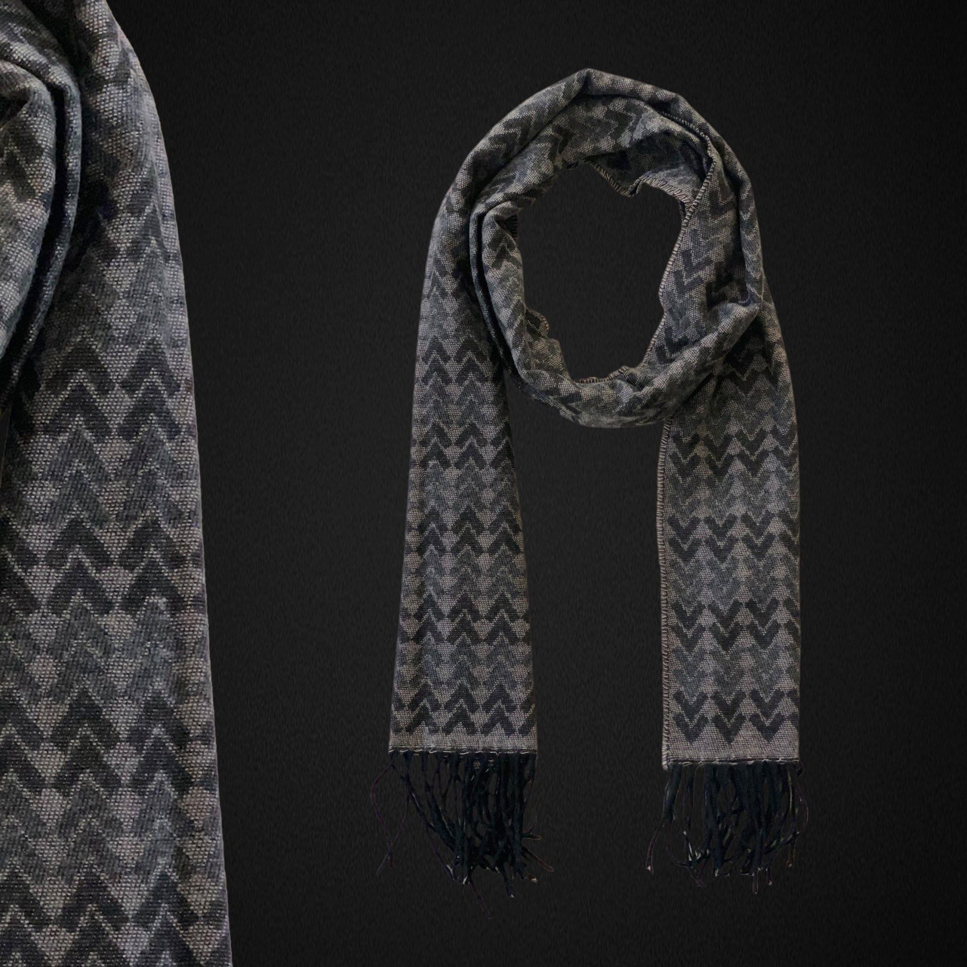 Italian Inspired Scarf for Men Double-Sided Classic Herringbone Pattern Perfect for Gifting! - Wear Sierra