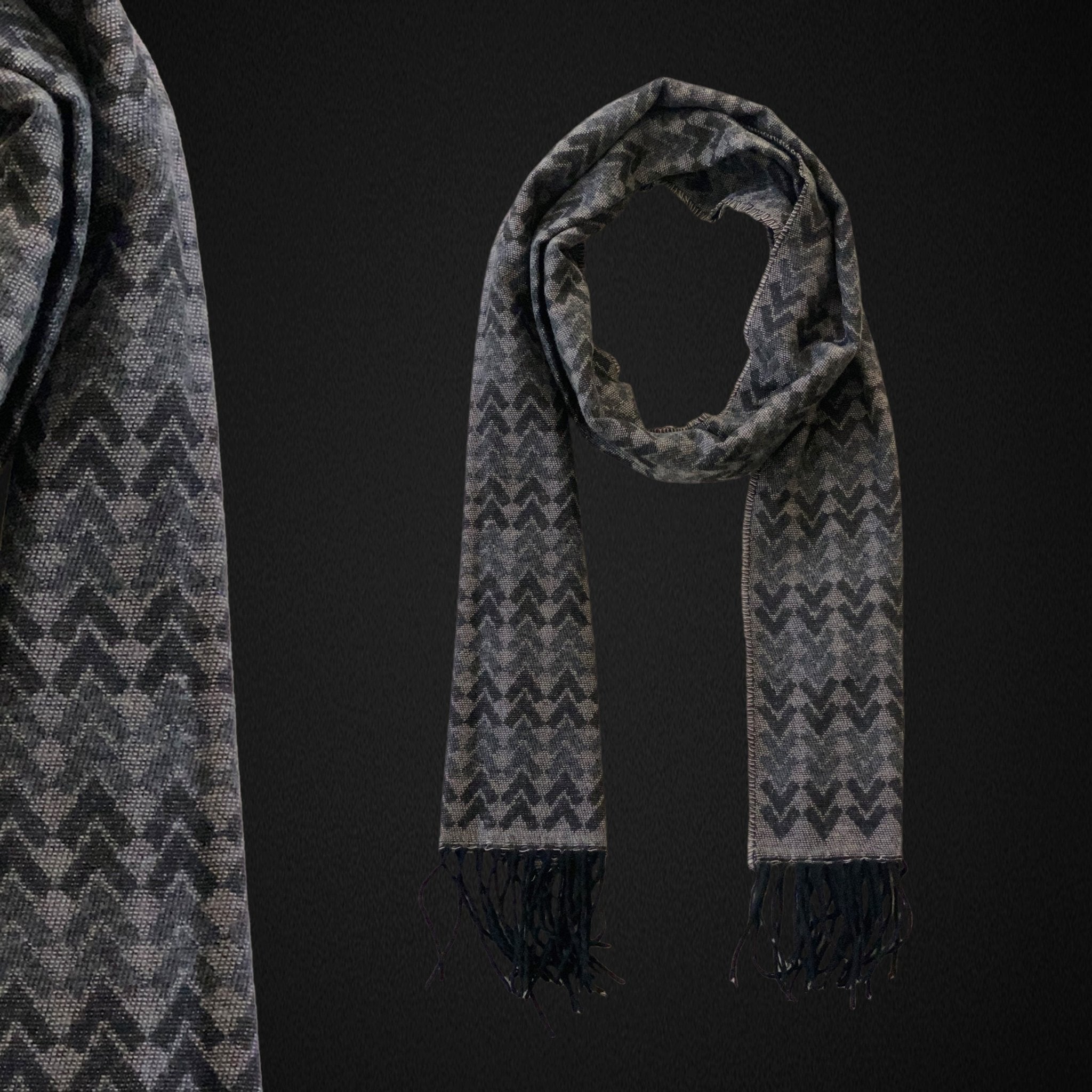 Italian Inspired Scarf for Men Double-Sided Classic Herringbone Pattern Perfect for Gifting! - Wear Sierra