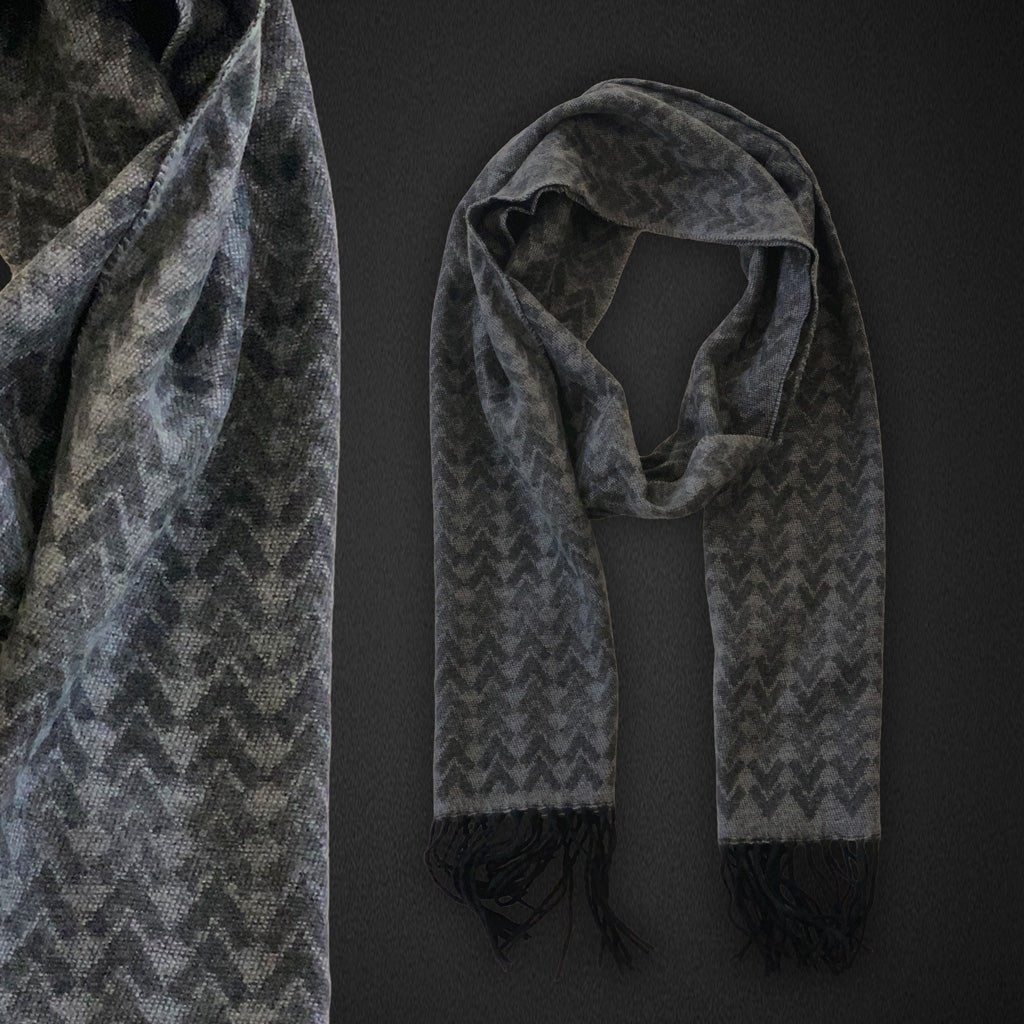 Italian Inspired Scarf for Men Double-Sided Classic Herringbone Pattern Perfect for Gifting! - Wear Sierra