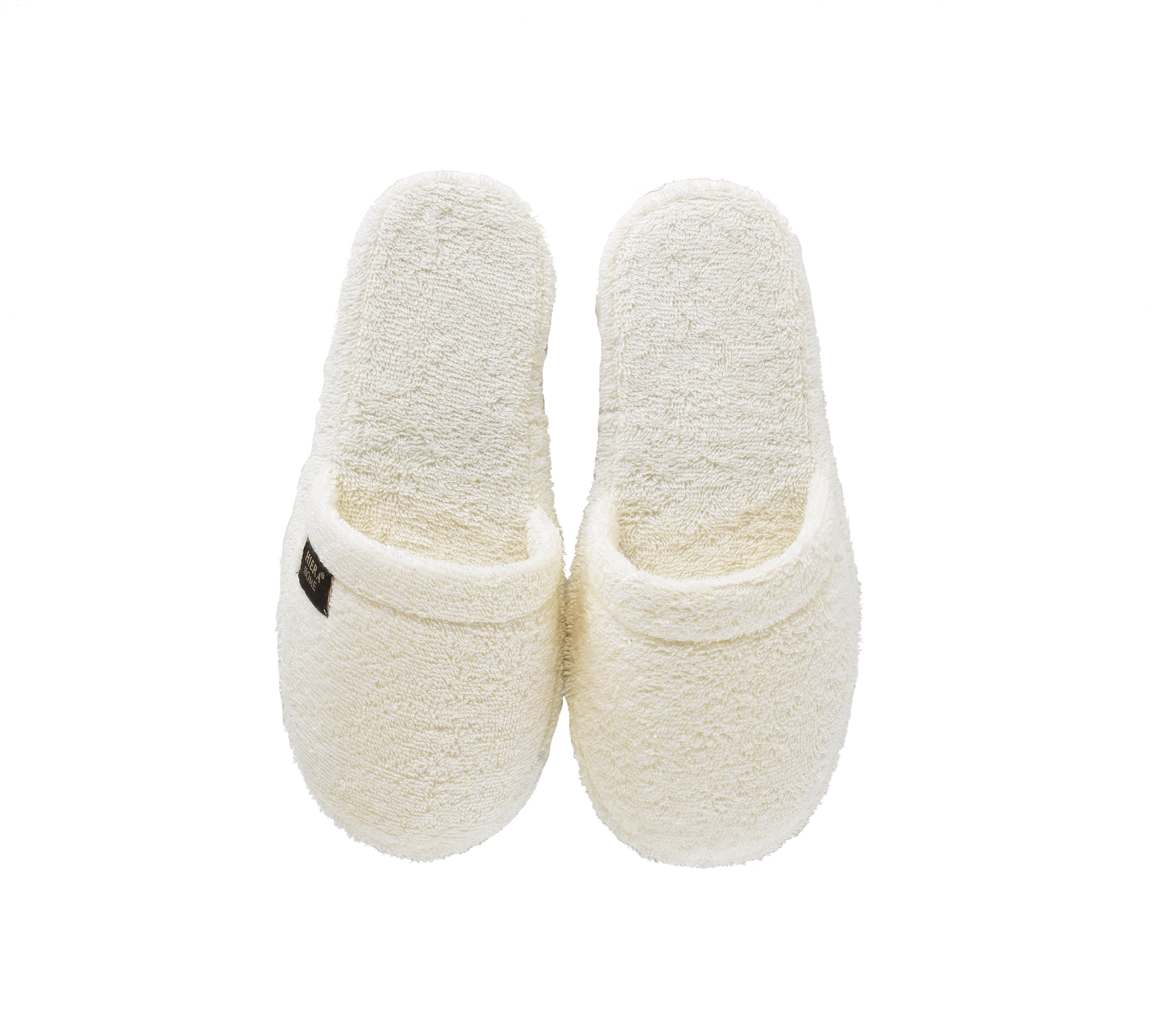 Luxury Non-Slip House Slippers in Turkish Cotton, Hotel Style Ultra Soft, Spa-Level Closed Toe Bath Slippers for Men & Women