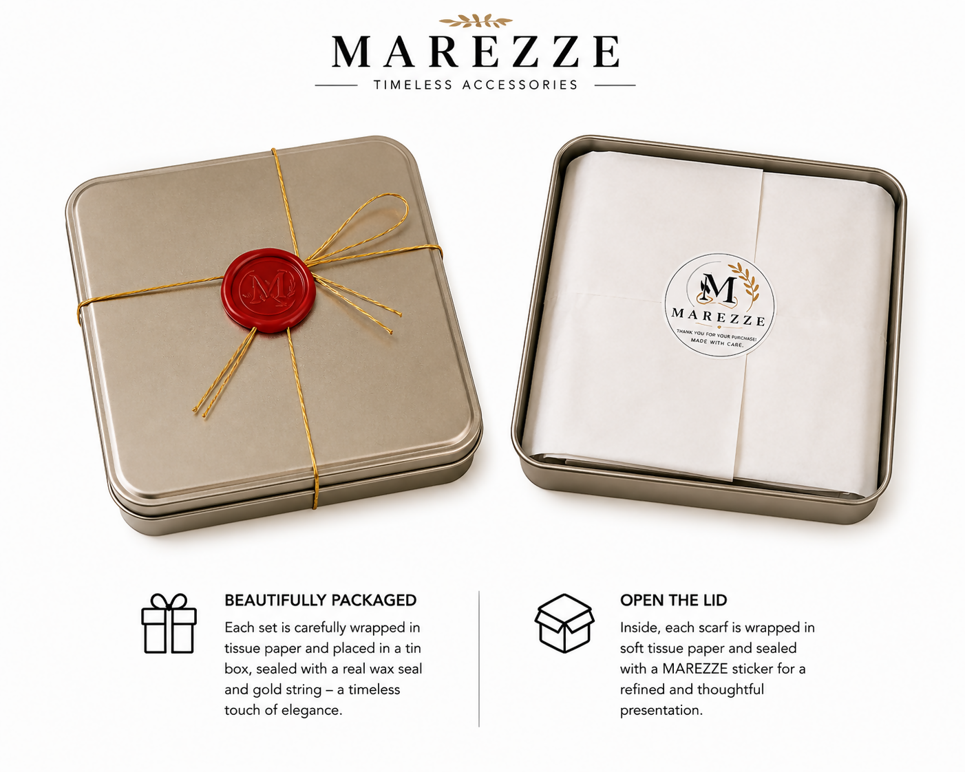 Marezze Timeless Cotton Scarf Collection – 4-Piece Paisley Accessories Set