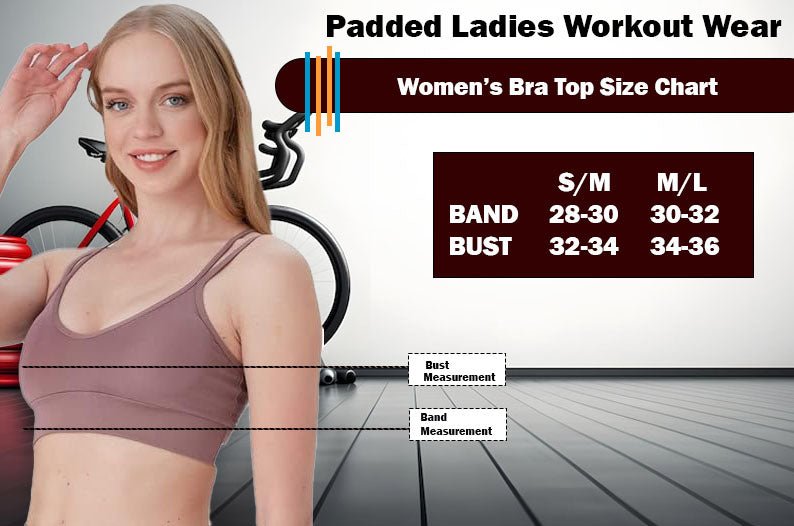 Juniors' and Women's Lightly Padded Sports Bra, Double Strap Plunge Yoga Top - Wear Sierra