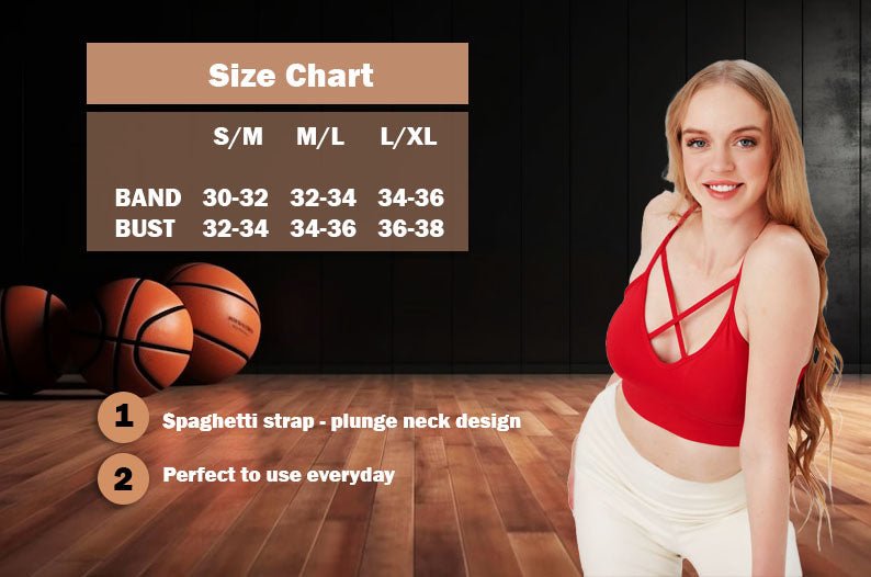 Juniors' and Women's Lightly Padded Workout Wear, Crisscross Front Plunge Neck Top - Wear Sierra