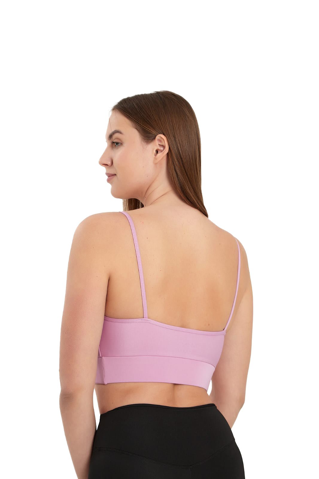 Juniors' and Women's Lightly Padded Workout Wear, Crisscross Front Plunge Neck Top - Wear Sierra