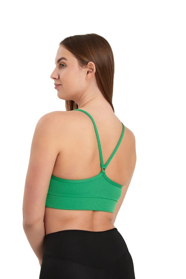 Junior's and Women's Workout Wear, Spaghetti Strap Racer Back Bra Top - Wear Sierra