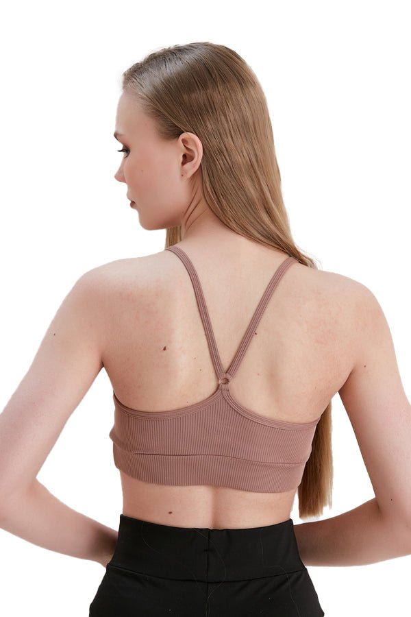 Junior's and Women's Workout Wear, Spaghetti Strap Racer Back Bra Top - Wear Sierra