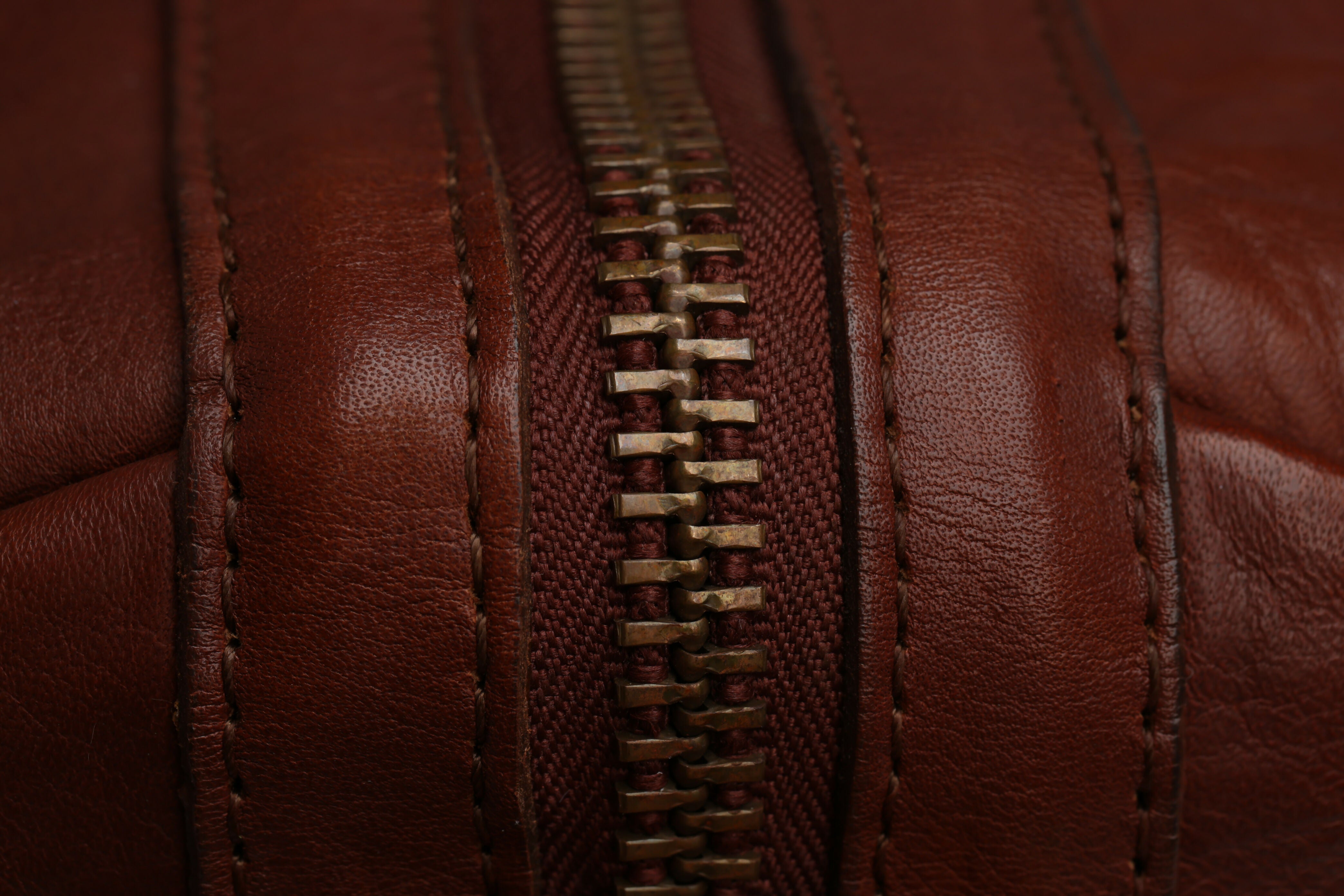 Brown Leather Golf Travel Bag