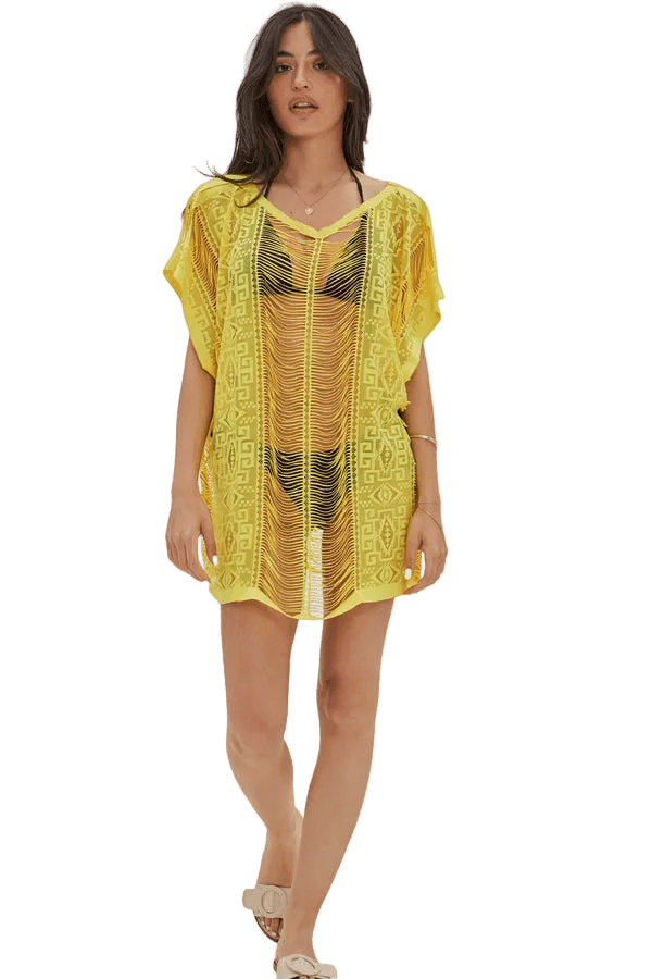 Ladies Beachwear - Pool Cover Up, Fun Summer Dress Swimsuit Coverups, Stylish, Lightweight, and Breathable Swimwear Accessories - Wear Sierra