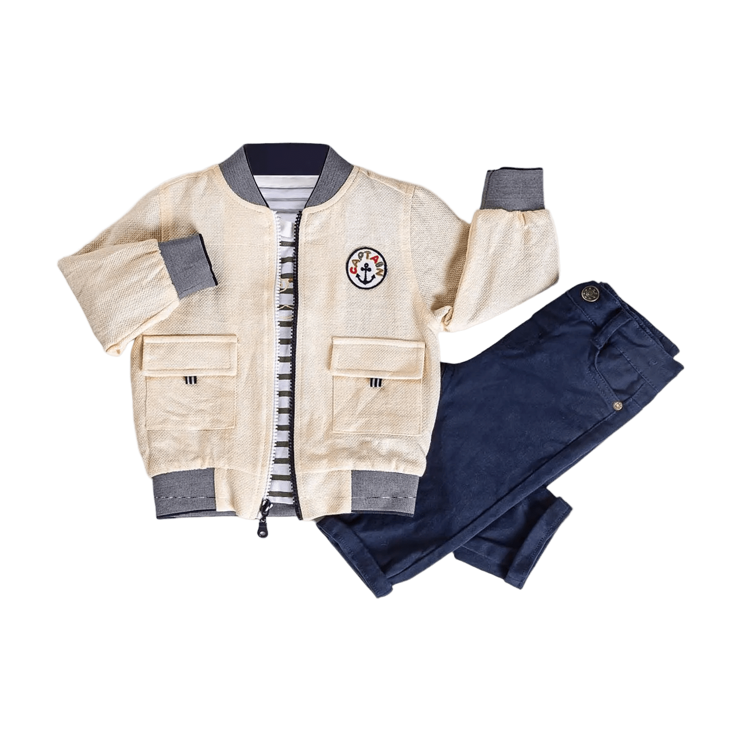 Little Boy & Toddler 3-Piece Casual Outfit - Jacket, T-Shirt & Jeans - Wear Sierra