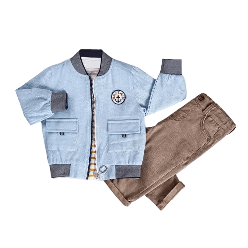 Little Boy & Toddler 3-Piece Casual Outfit - Jacket, T-Shirt & Jeans - Wear Sierra
