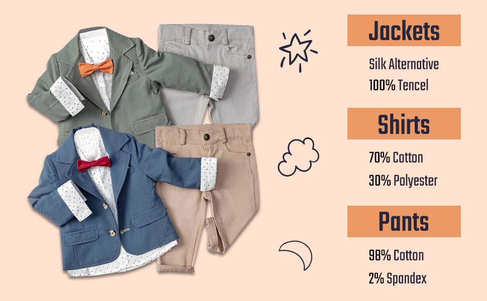 Little Boy & Toddler Boy's 3-Piece Suit with Fully Lined Jacket, Pants and Button Up Shirt - Wear Sierra