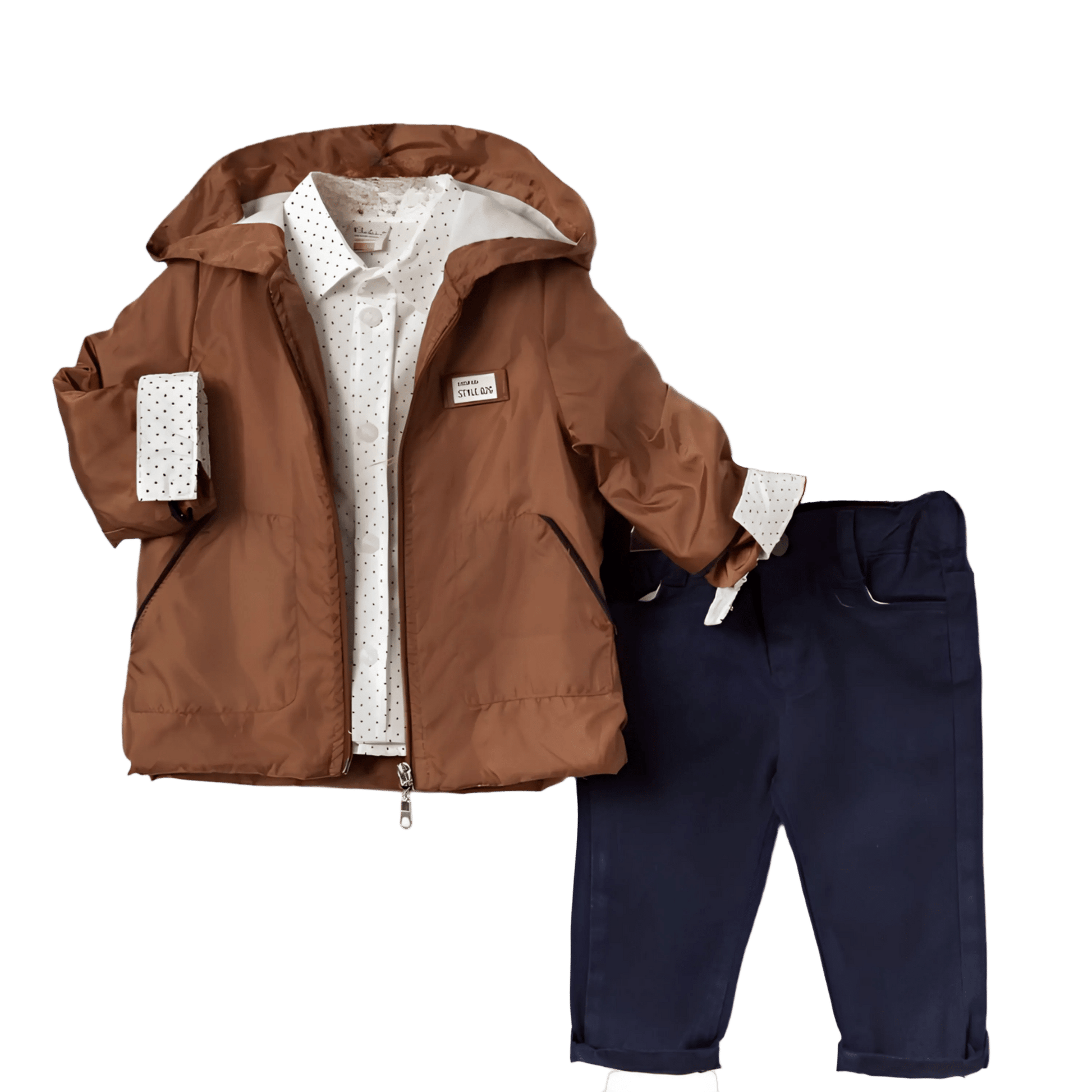Little Boys' 3 Piece Jacket, Pants and Button Up Long-Sleeve Shirt Set - Great Birthday Gift for Your Toddler - Wear Sierra