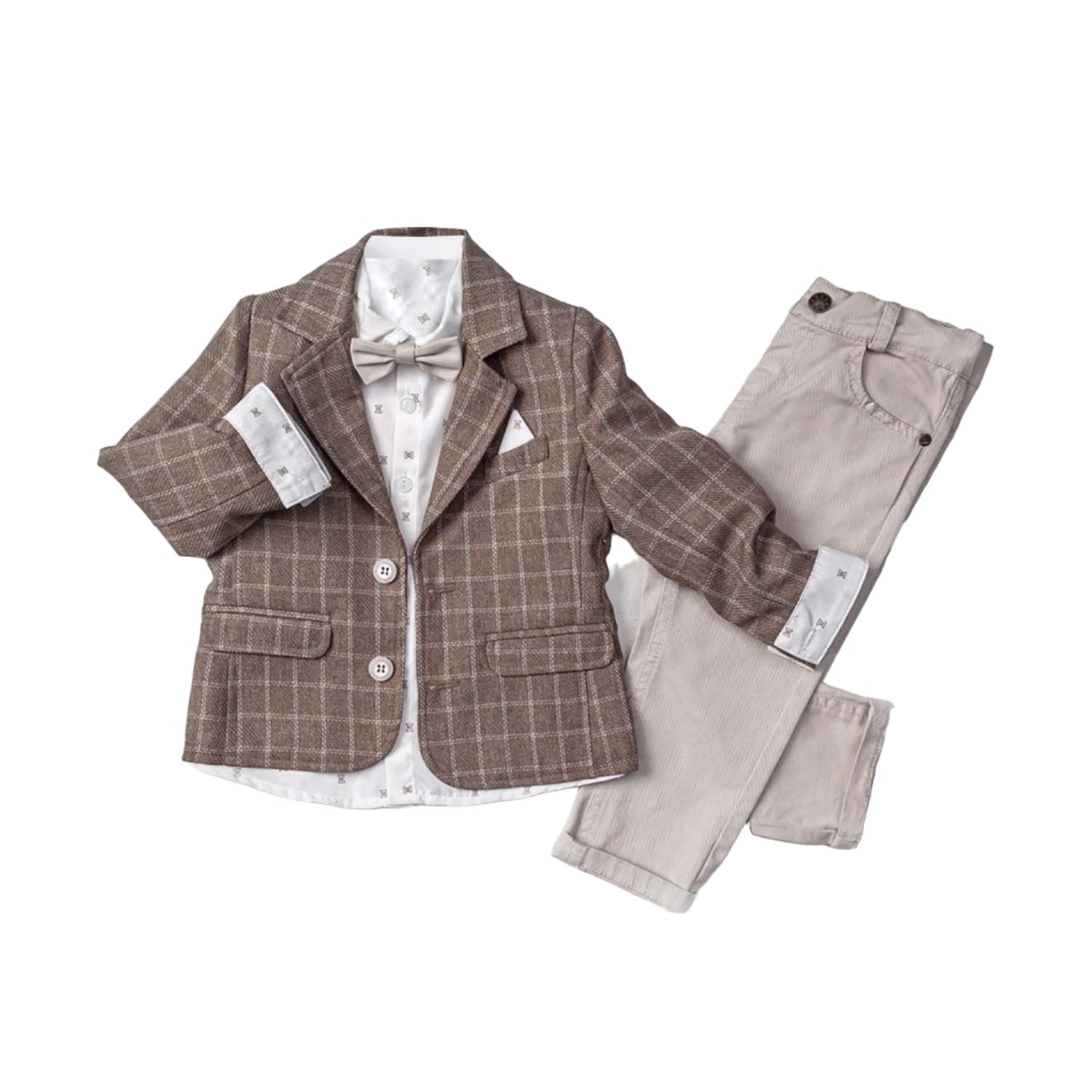 Little Boys' Jacket, Long Sleeve Button-Up Shirt and Pants 3-Piece Dressy Suit - Wear Sierra