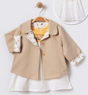 Little Girls' Sundress and Jacket Set - 2 Piece Adorable Little Girls Outfit, Perfect for Summer and Fall - Wear Sierra