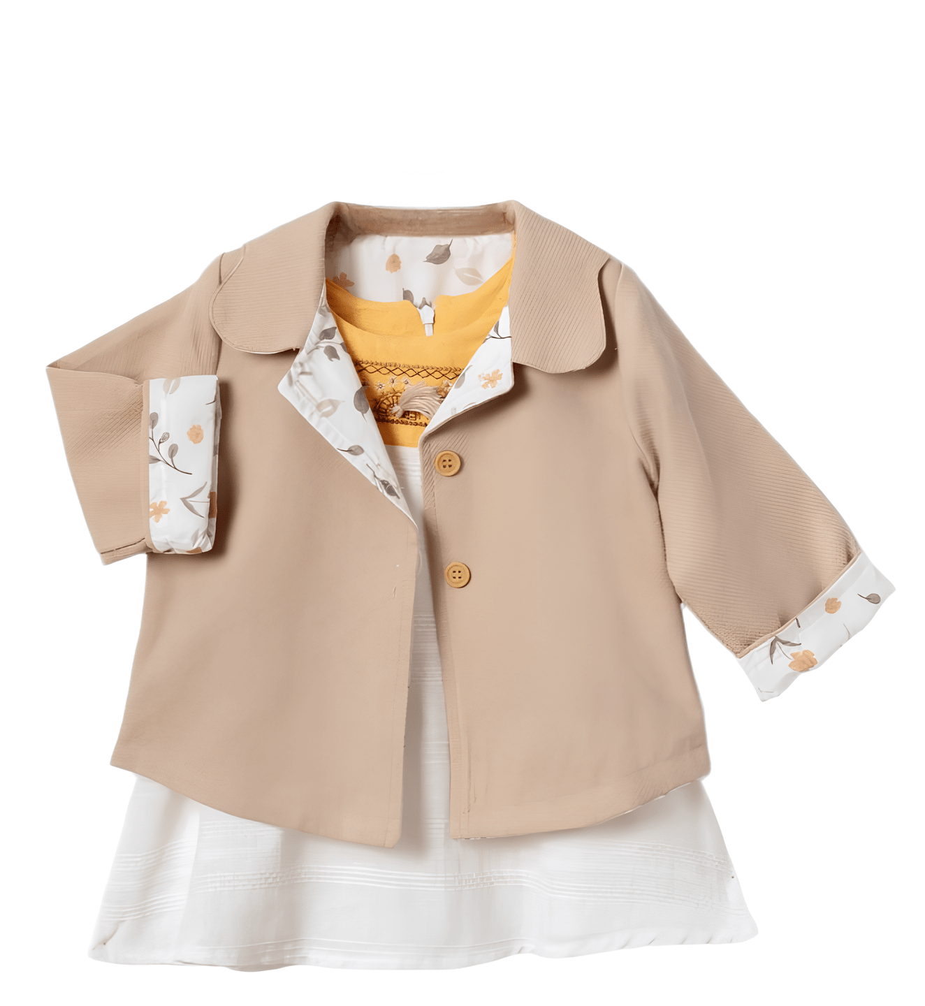 Little Girls' Sundress and Jacket Set - 2 Piece Adorable Little Girls Outfit, Perfect for Summer and Fall - Wear Sierra