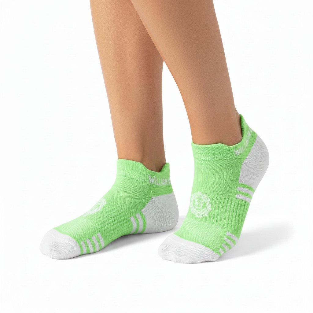 Women's Athletic Performance Ankle Socks with Mild Compression for Sports & Outdoor Activities