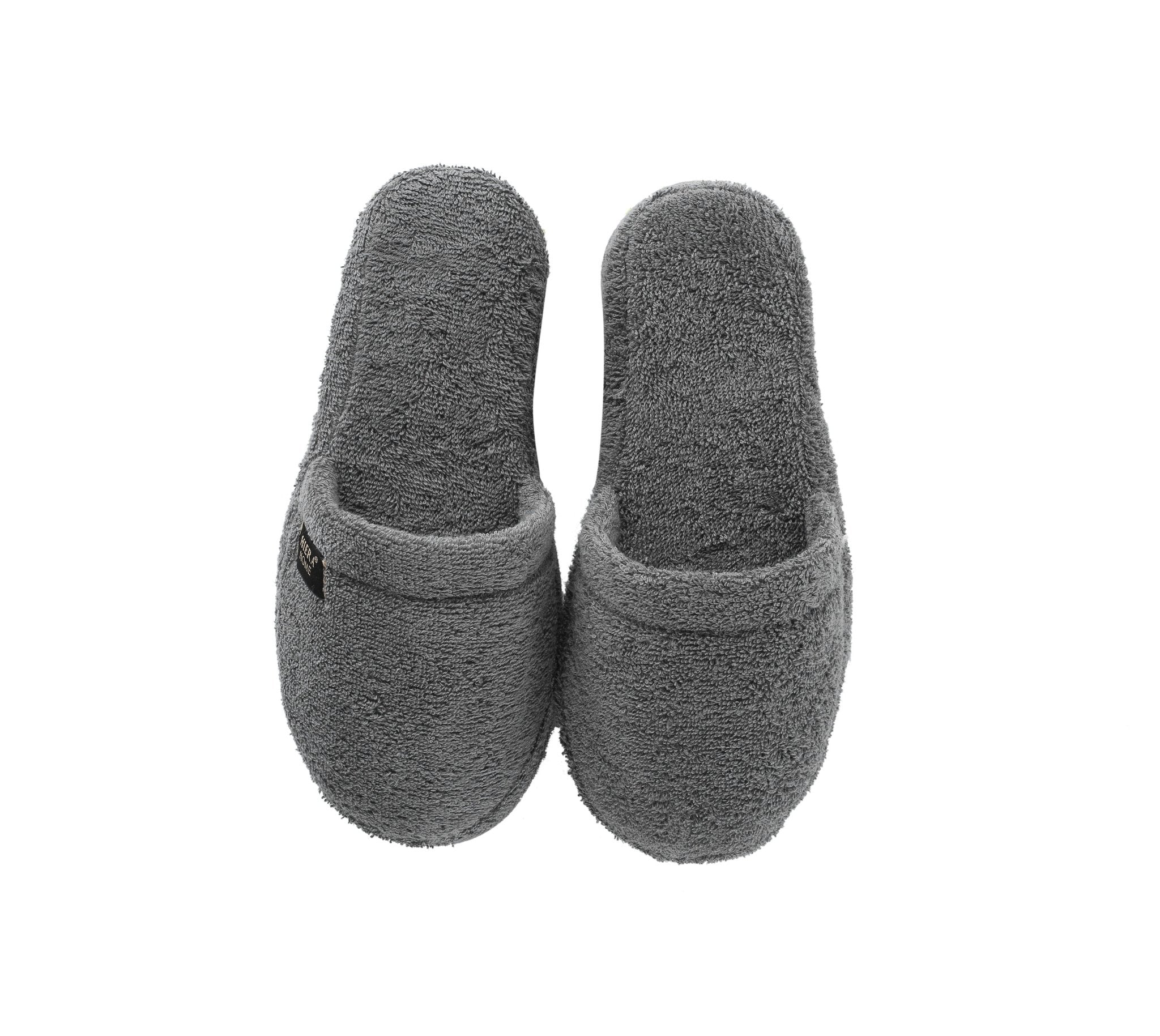 Luxury Non-Slip House Slippers in Turkish Cotton, Hotel Style Ultra Soft, Spa-Level Closed Toe Bath Slippers for Men & Women - Wear Sierra