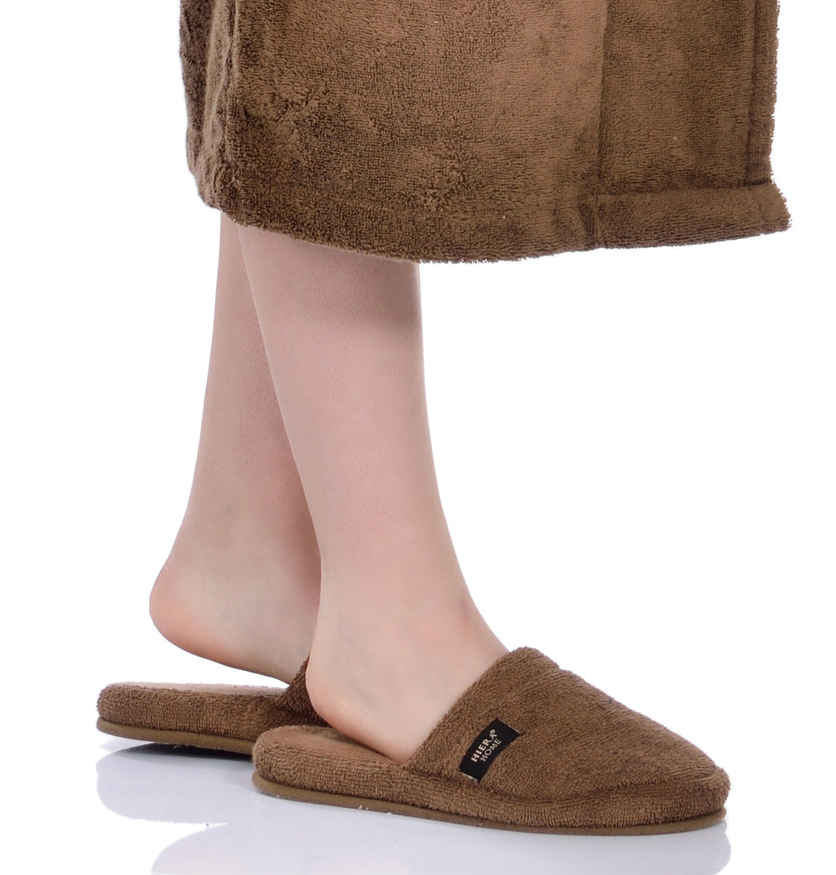 Luxury Non-Slip House Slippers in Turkish Cotton, Hotel Style Ultra Soft, Spa-Level Closed Toe Bath Slippers for Men & Women - Wear Sierra