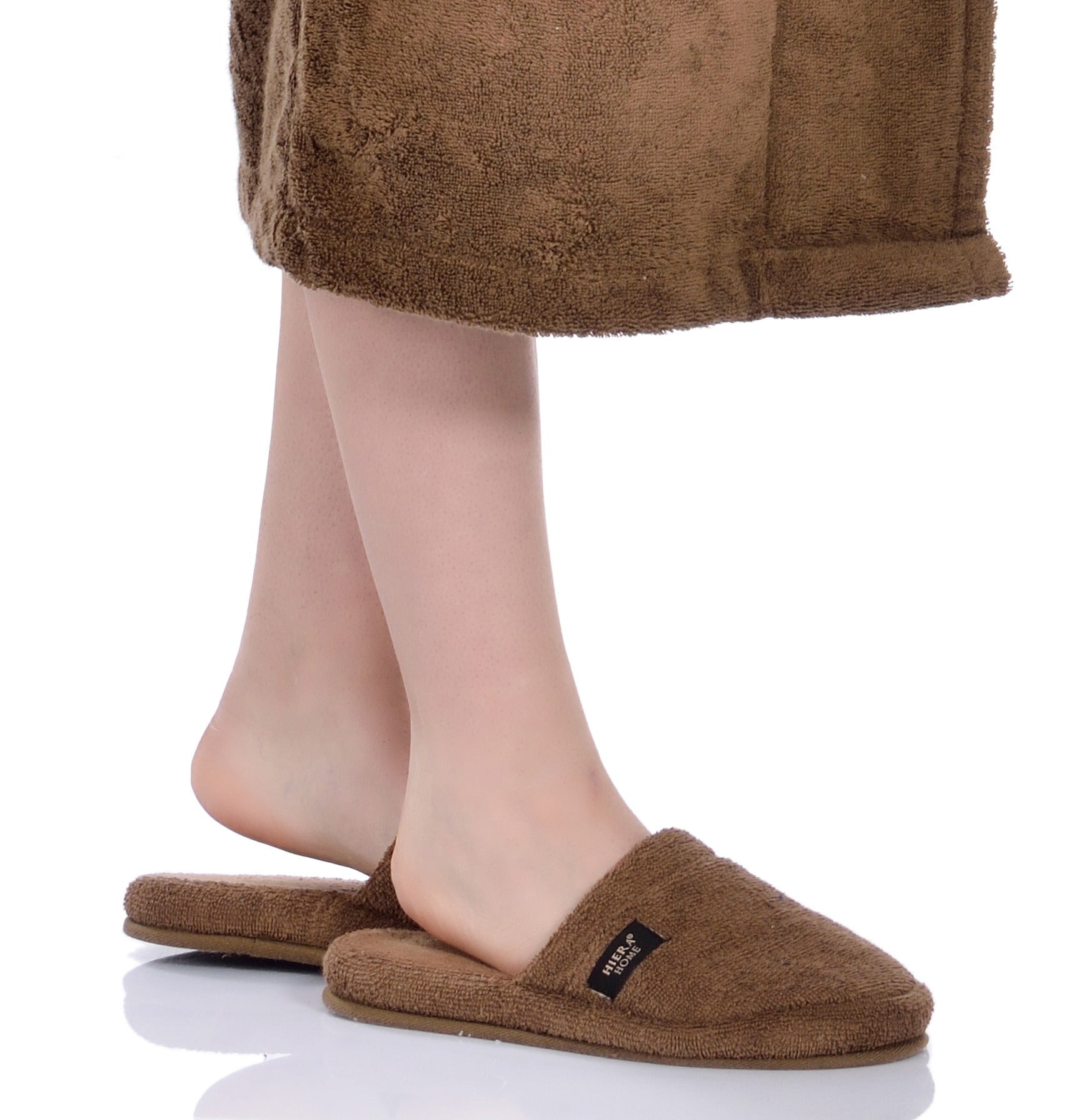 Luxury Non-Slip House Slippers in Turkish Cotton, Hotel Style Ultra Soft, Spa-Level Closed Toe Bath Slippers for Men & Women - Wear Sierra