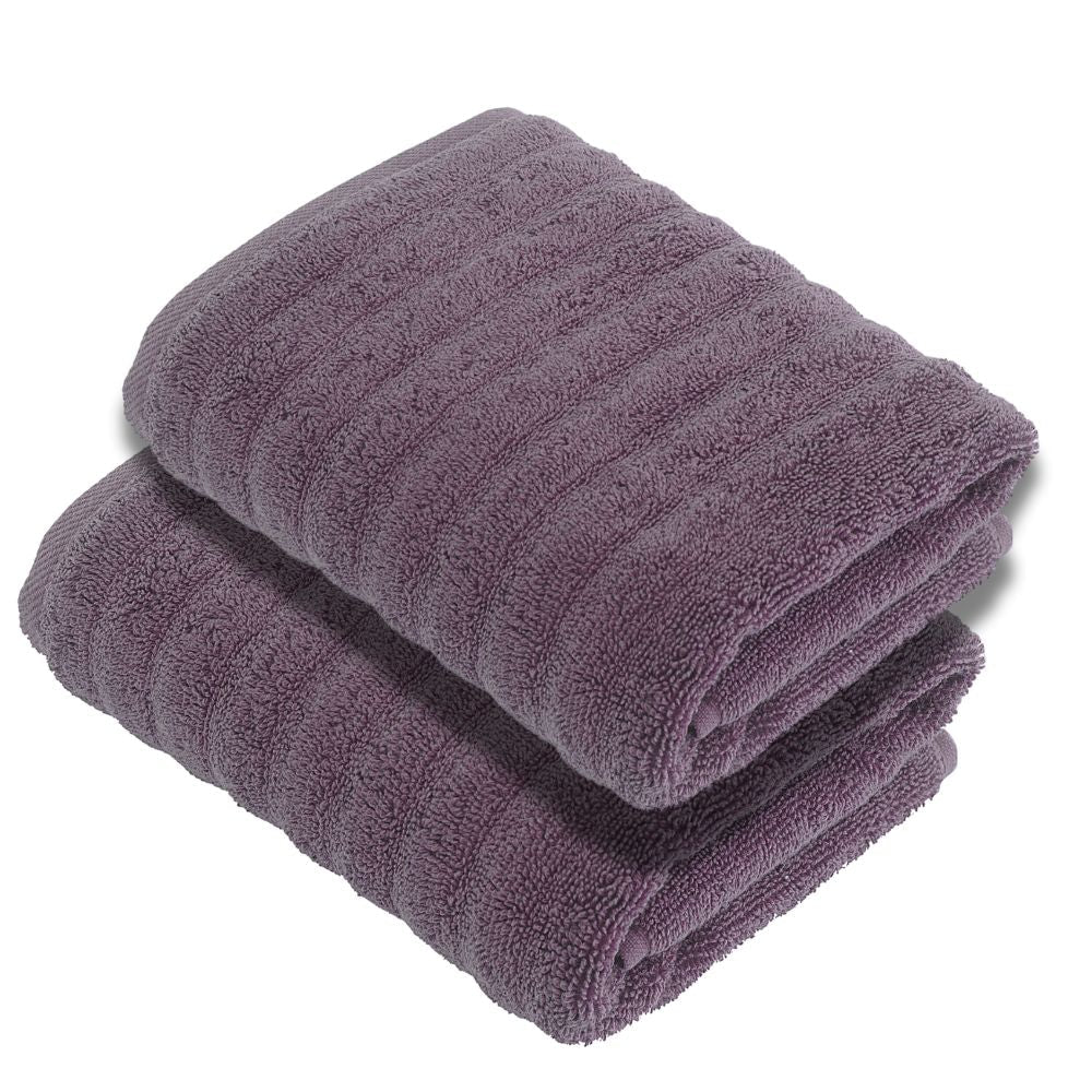 Luxury Turkish Bath Towels, 100% Turkish Cotton, Quick Drying, High Absorbency, Ultra Soft Towels For Home and Bath, Oversized 30"W x 55"L 2-Piece Plush Bath Towels, Beat Style - Wear Sierra