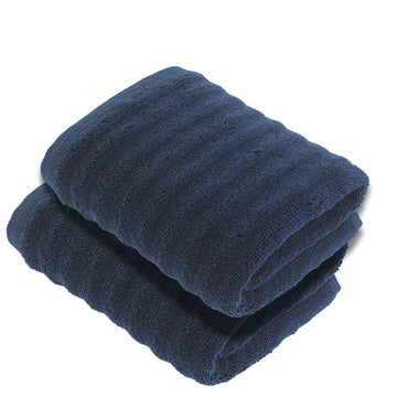 Luxury Turkish Bath Towels, 100% Turkish Cotton, Quick Drying, High Absorbency, Ultra Soft Towels For Home and Bath, Oversized 30"W x 55"L 2-Piece Plush Bath Towels, Beat Style - Wear Sierra