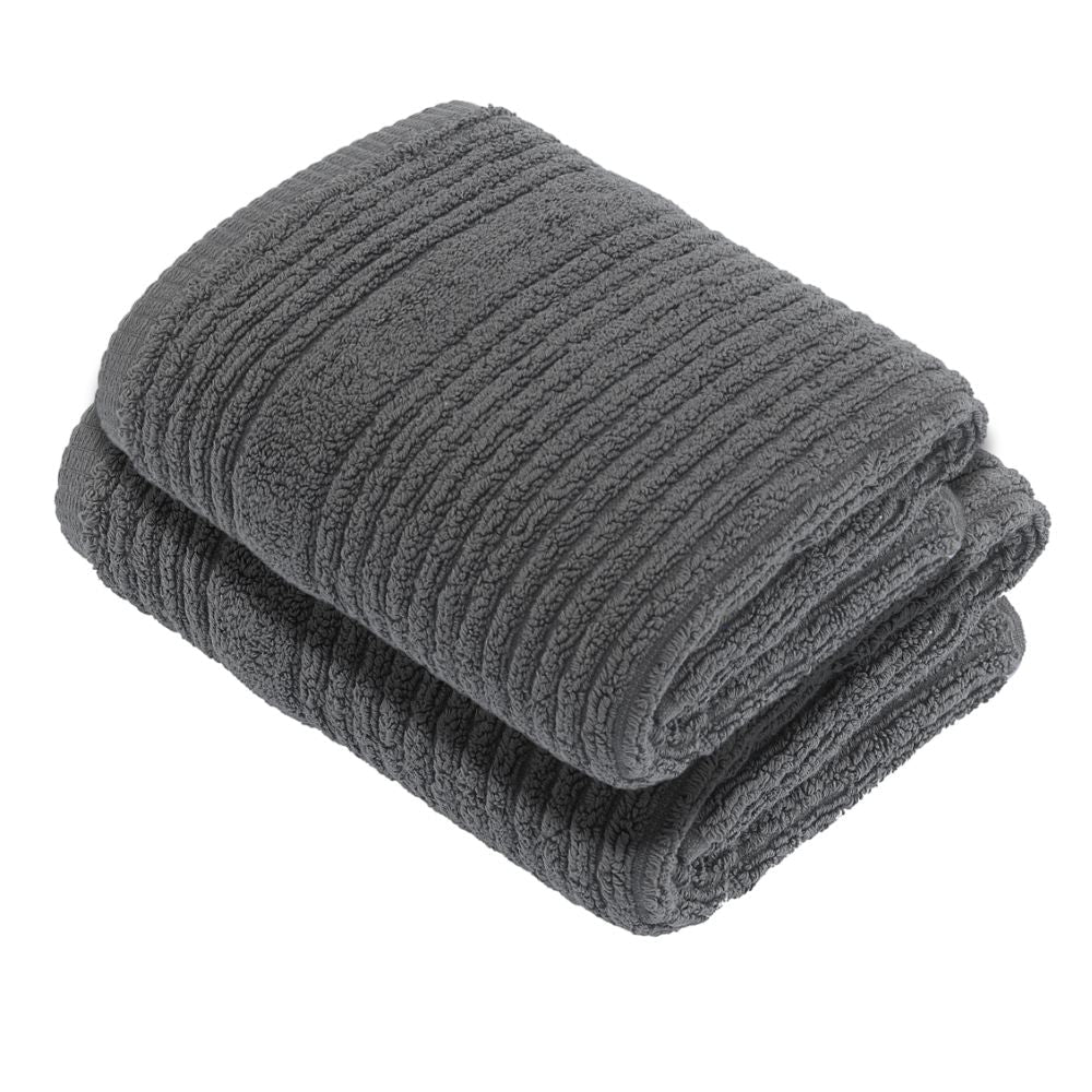 Luxury Turkish Bath Towels, 100% Turkish Cotton, Quick Drying, High Absorbency, Ultra Soft Towels For Home and Bath, Oversized 30"W x 55"L 2-Piece Plush Bath Towels, Rialto Style - Wear Sierra
