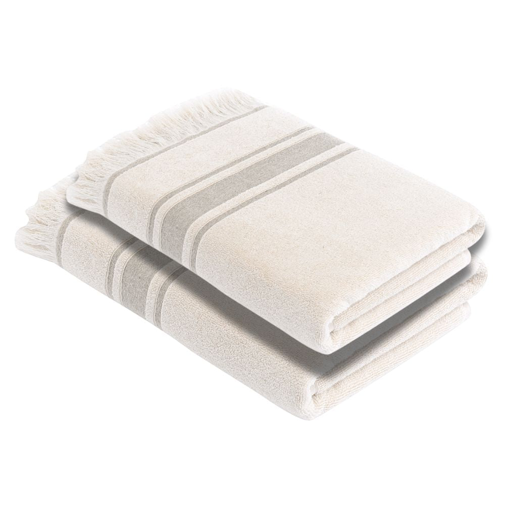 Luxury Turkish Bath Towels, 100% Turkish Cotton, Quick Drying, High Absorbency, Ultra Soft Towels For Home and Bath, Oversized 30"W x 55"L 2-Piece Plush Bath Towels, Talas Style - Wear Sierra